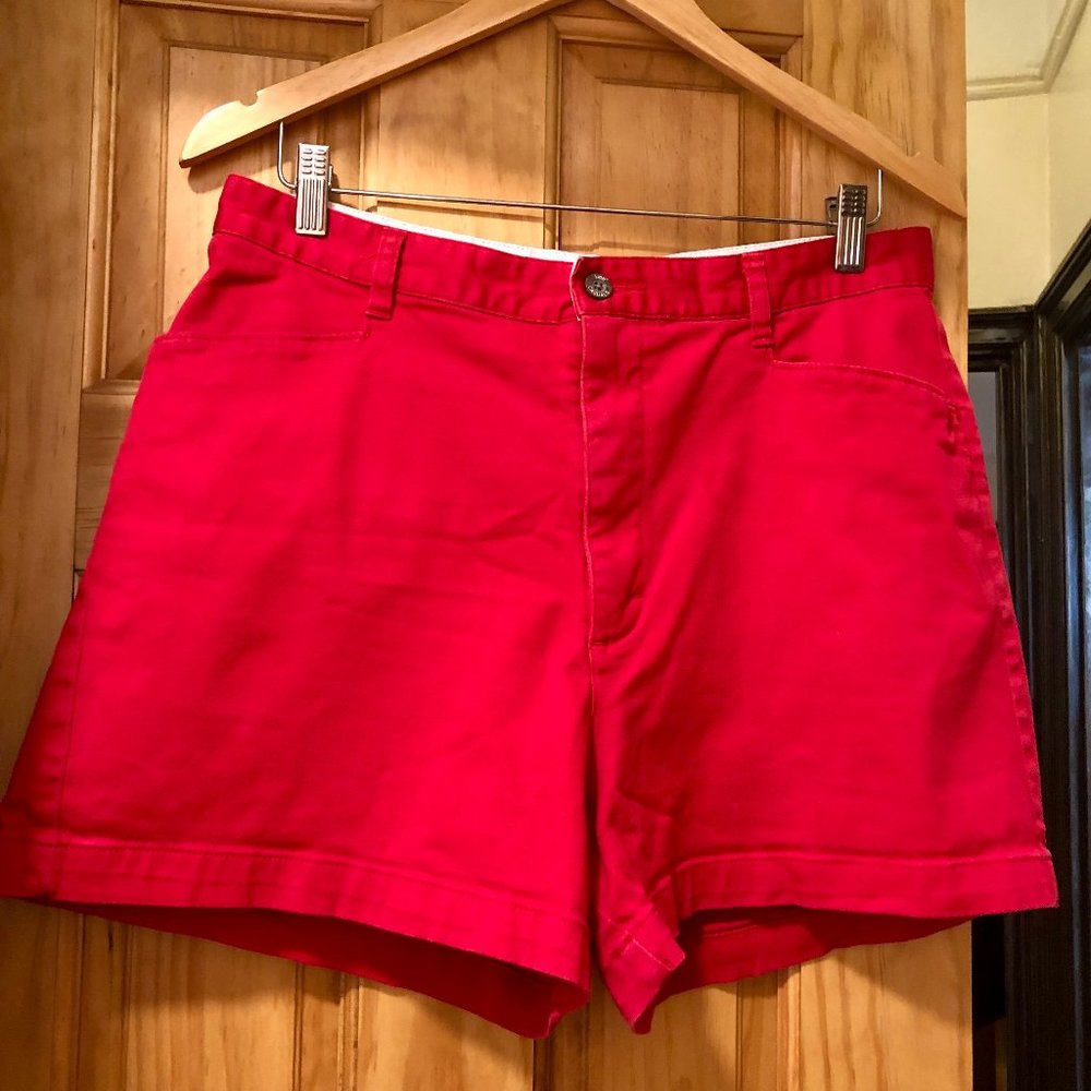 Lee Red Mini Shorts